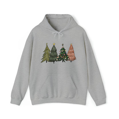 Classic Christmas Tree Hooded Sweatshirt Christmas Hoodie