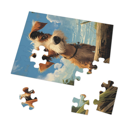 Cute Dog Looking For Home Jigsaw Puzzle (30, 110, 252, 500,1000-Piece)