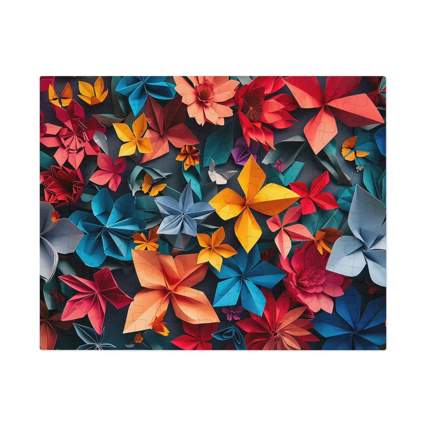 Flower Origami Jigsaw Puzzle (30, 110, 252, 500,1000-Piece)