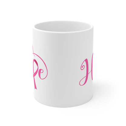 Hope Breast Cancer Motivational Ceramic Mugs (11oz\15oz\20oz)