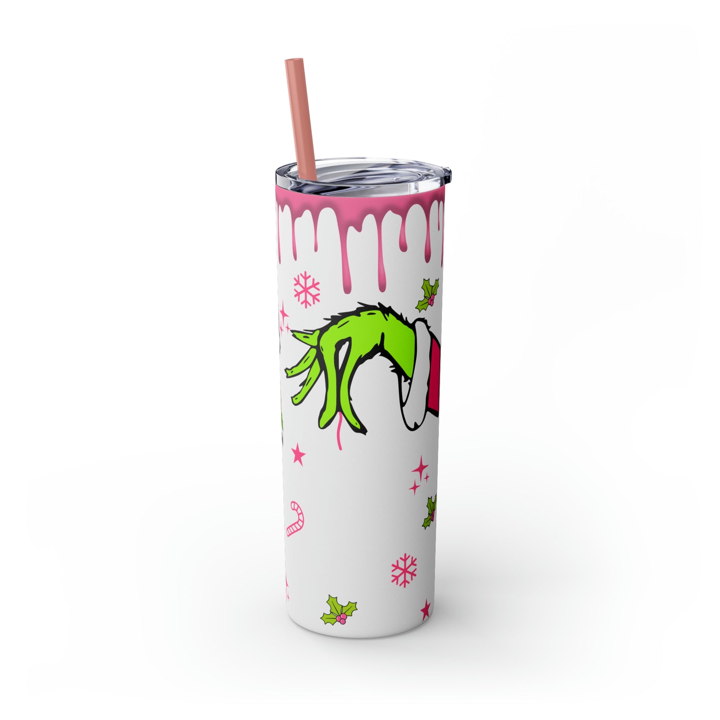 Grinch Daily Schedule  Skinny Tumbler with Straw, 20oz