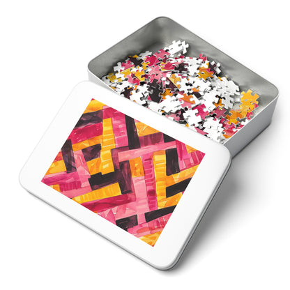 Geometric Watercolor  Jigsaw Puzzle (30, 110, 252, 500,1000-Piece)