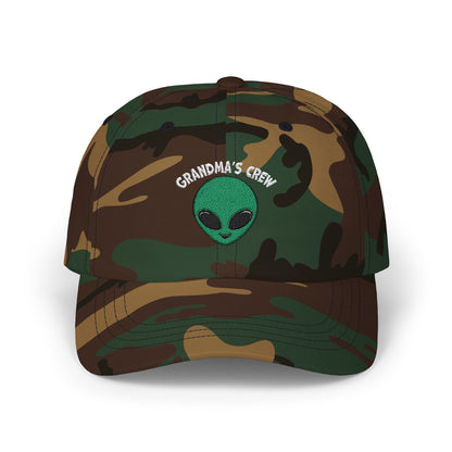 Grandma's Crew Alien Dad Cap - Fun and Casual Embroidered Hat