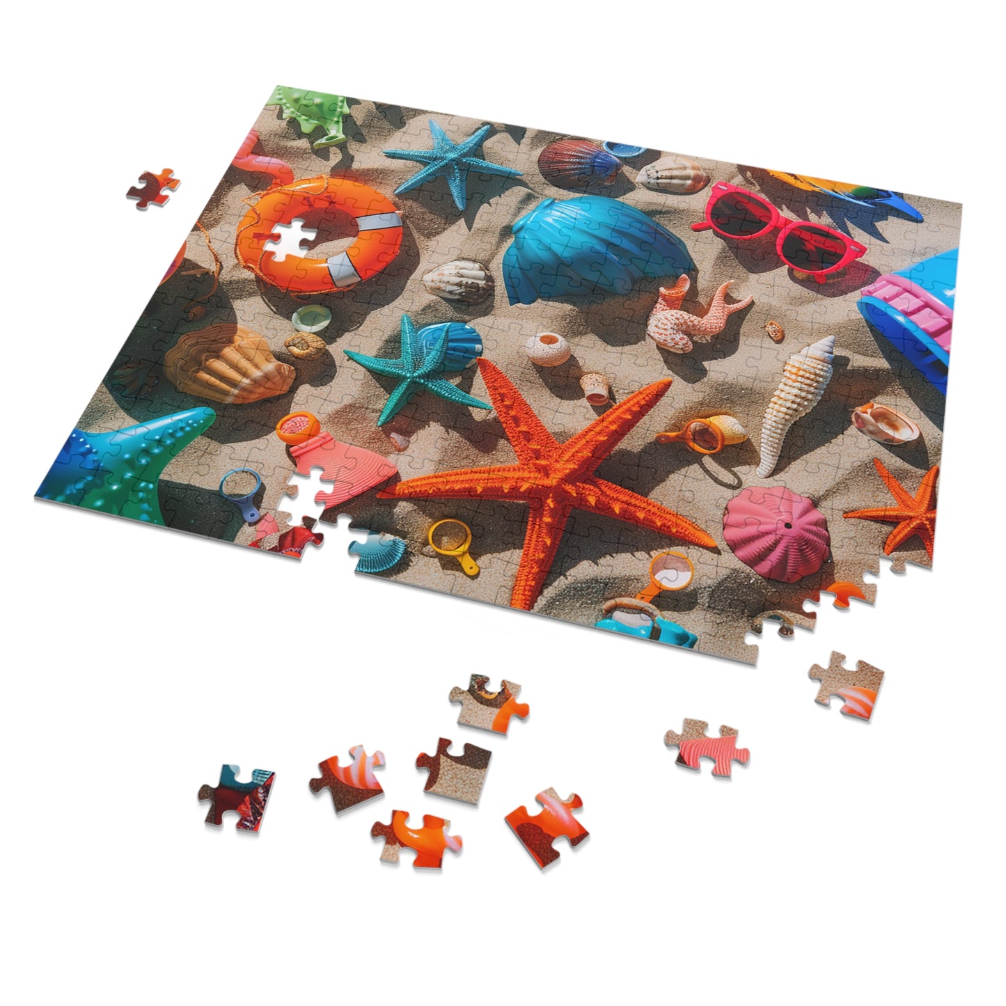 Beach Toys Jigsaw Puzzle (30, 110, 252, 500,1000-Piece)