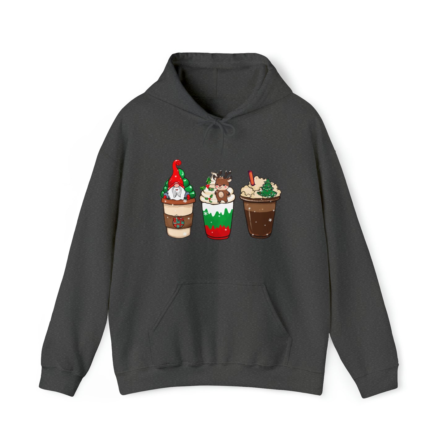 Christmas Coffee Hoodie Christmas Sweatshirt Coffee Lover Hoodie Coffee Lover Christmas Gift Hooded Sweatshirt