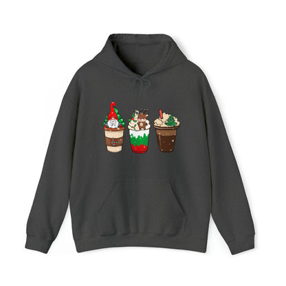 Christmas Coffee Hoodie Christmas Sweatshirt Coffee Lover Hoodie Coffee Lover Christmas Gift Hooded Sweatshirt