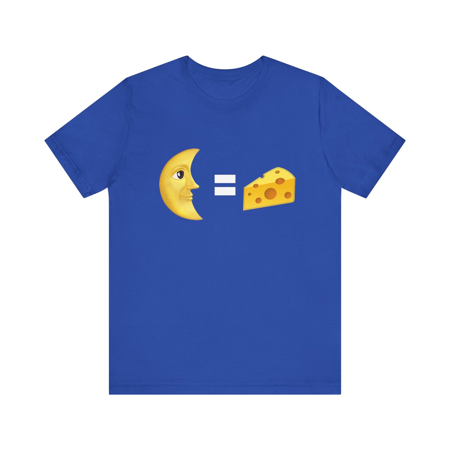 Funny Cheese & Moon Graphic Unisex Tee - Perfect for Food Lovers