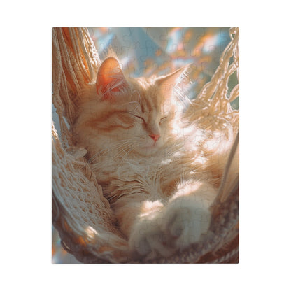 Hammock Cat Nap  Jigsaw Puzzle (30, 110, 252, 500,1000-Piece)