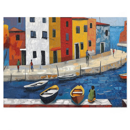 Acrylic Painting of an Italian Village Jigsaw Puzzle (30, 110, 252, 500,1000-Piece)