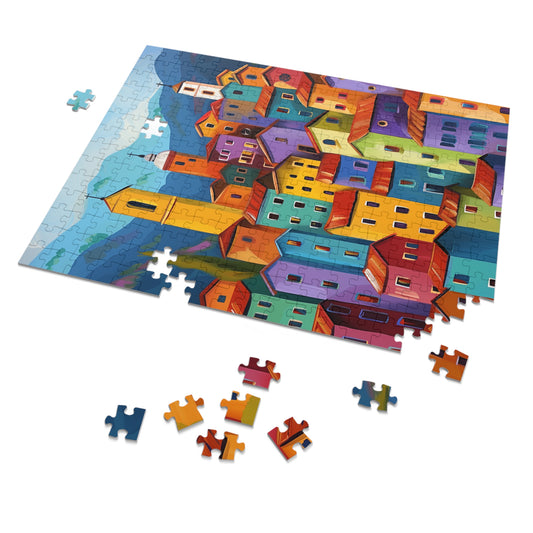 Italian Village Jigsaw Puzzle (30, 110, 252, 500,1000-Piece)