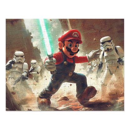 Mario, May the Force Be With Him! Jigsaw Puzzle (30, 110, 252, 500,1000-Piece)