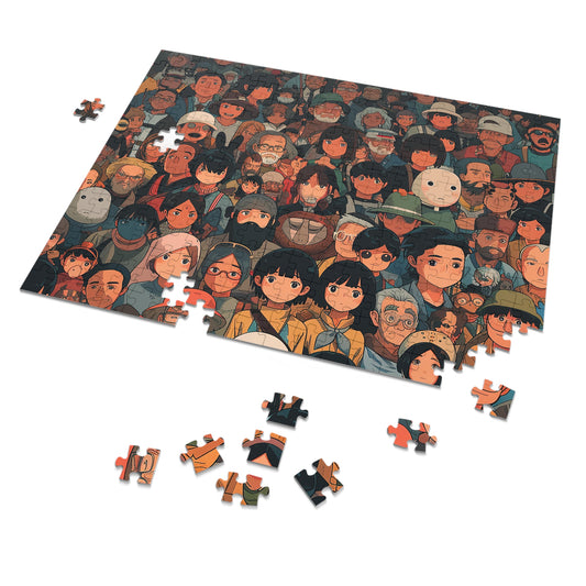 Anime Citizens  Jigsaw Puzzle (30, 110, 252, 500,1000-Piece)