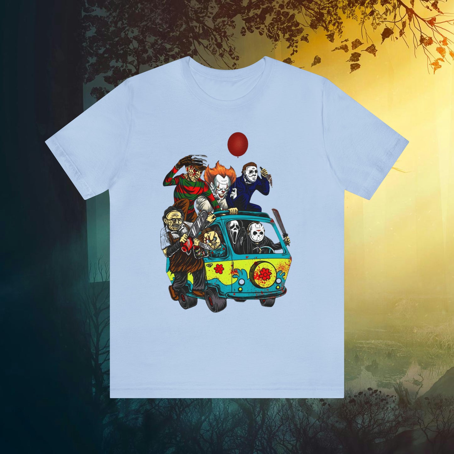 Horror Mystery Machine Unisex Jersey Short Sleeve Tee