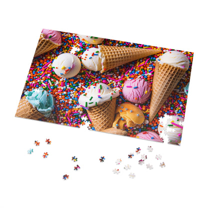 Ice Cream and Sprinkles  Jigsaw Puzzle (30, 110, 252, 500,1000-Piece)