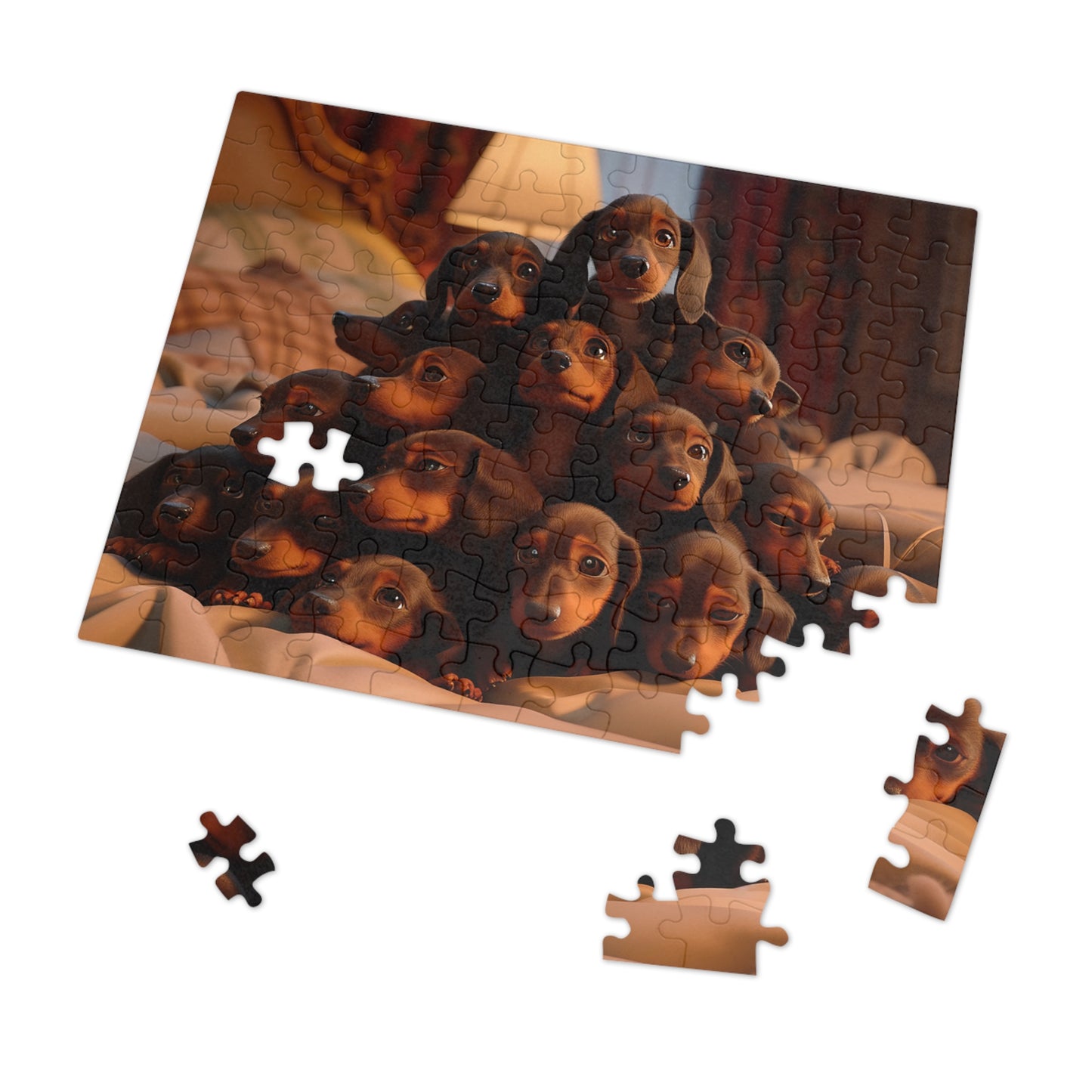 Pile o Puppies!  Jigsaw Puzzle (30, 110, 252, 500,1000-Piece)