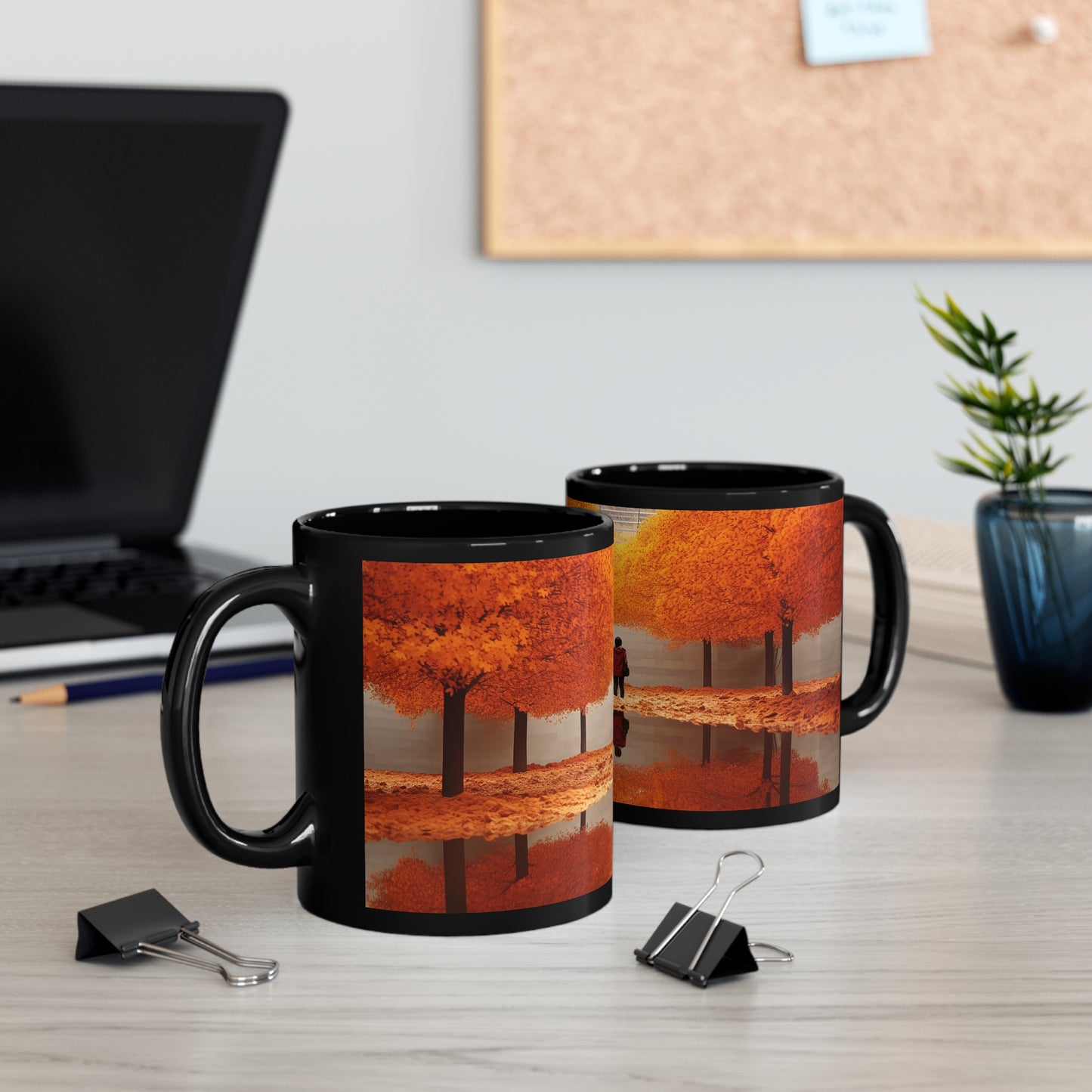 Autumn  Ai Weiwei Art   Black Mug