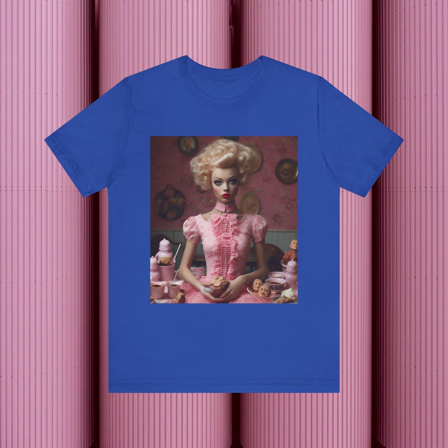 Creepy Barbie Doll Unisex Jersey Short Sleeve Tee