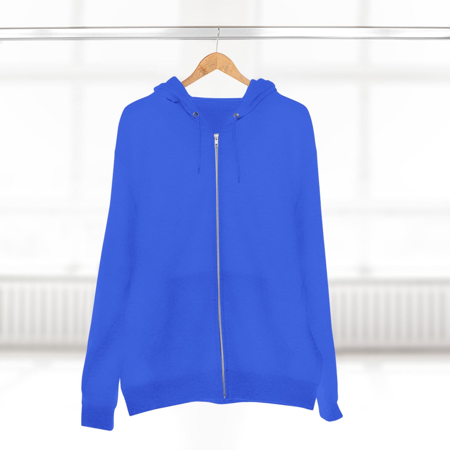 Scary Skull Back Printed Premium Full Zip Hoodie