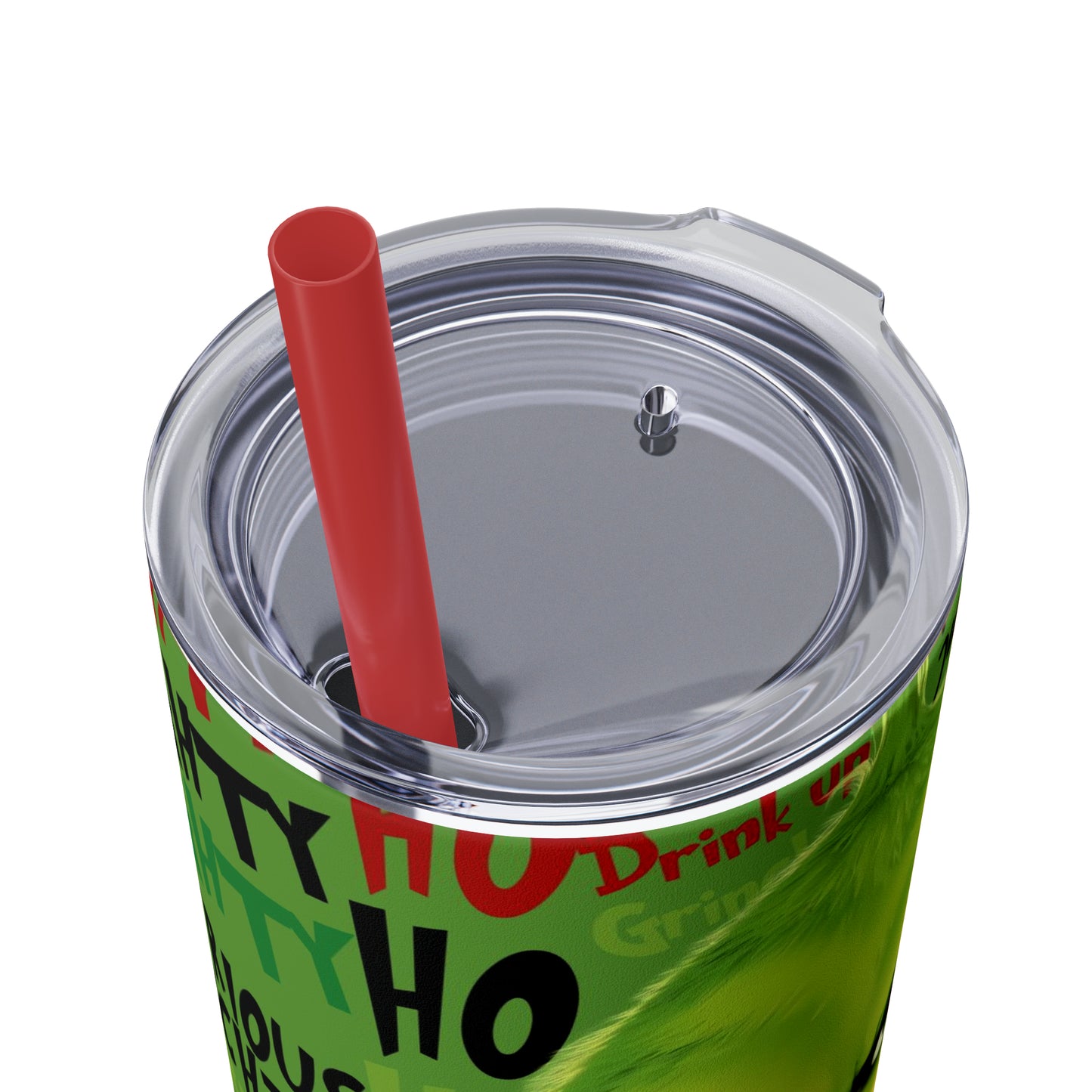 Mr. Grinch  Skinny Tumbler with Straw, 20oz