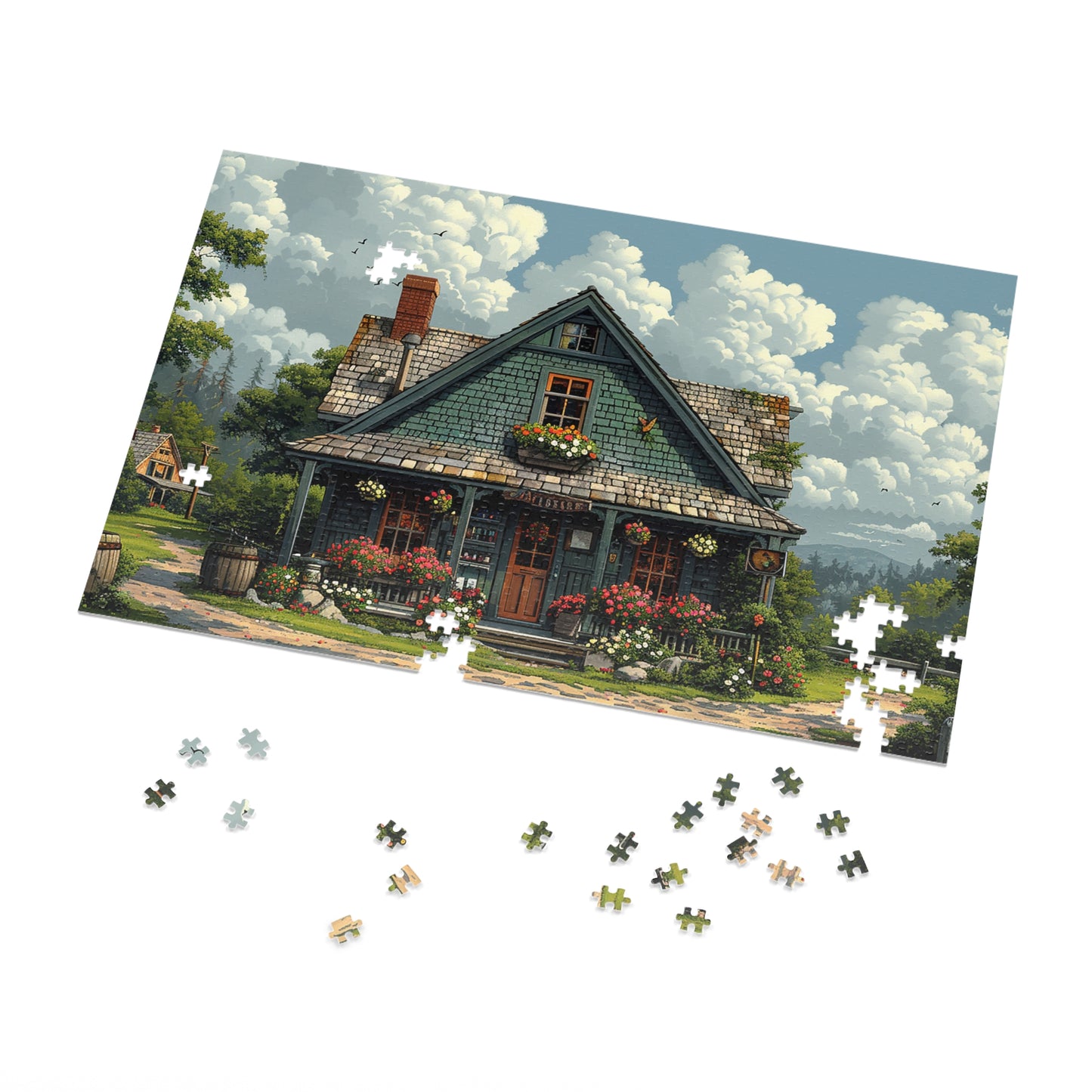 Little Cottage Shop  Jigsaw Puzzle (30, 110, 252, 500,1000-Piece)