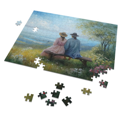 Oil Painting of a Renaissance Couple   Jigsaw Puzzle (30, 110, 252, 500,1000-Piece)
