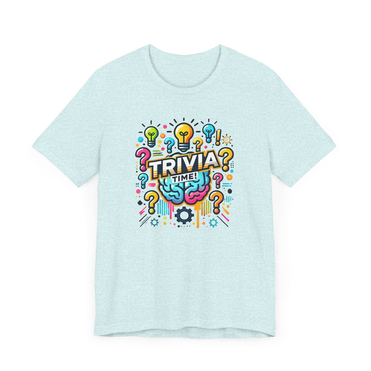 Trivia Time Unisex Short Sleeve Tee - Fun & Colorful Quiz Shirt