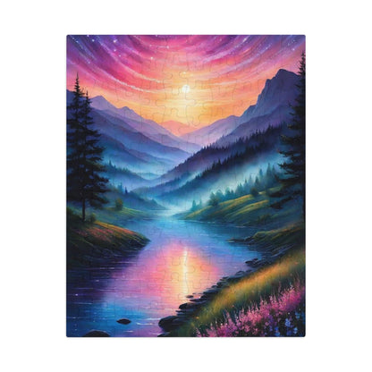 Colorful Abstract Mountain Landscape  Jigsaw Puzzle (30, 110, 252, 500,1000-Piece)