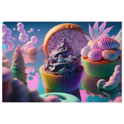 Colorful Magical Cupcakes  Jigsaw Puzzle (30, 110, 252, 500,1000-Piece)