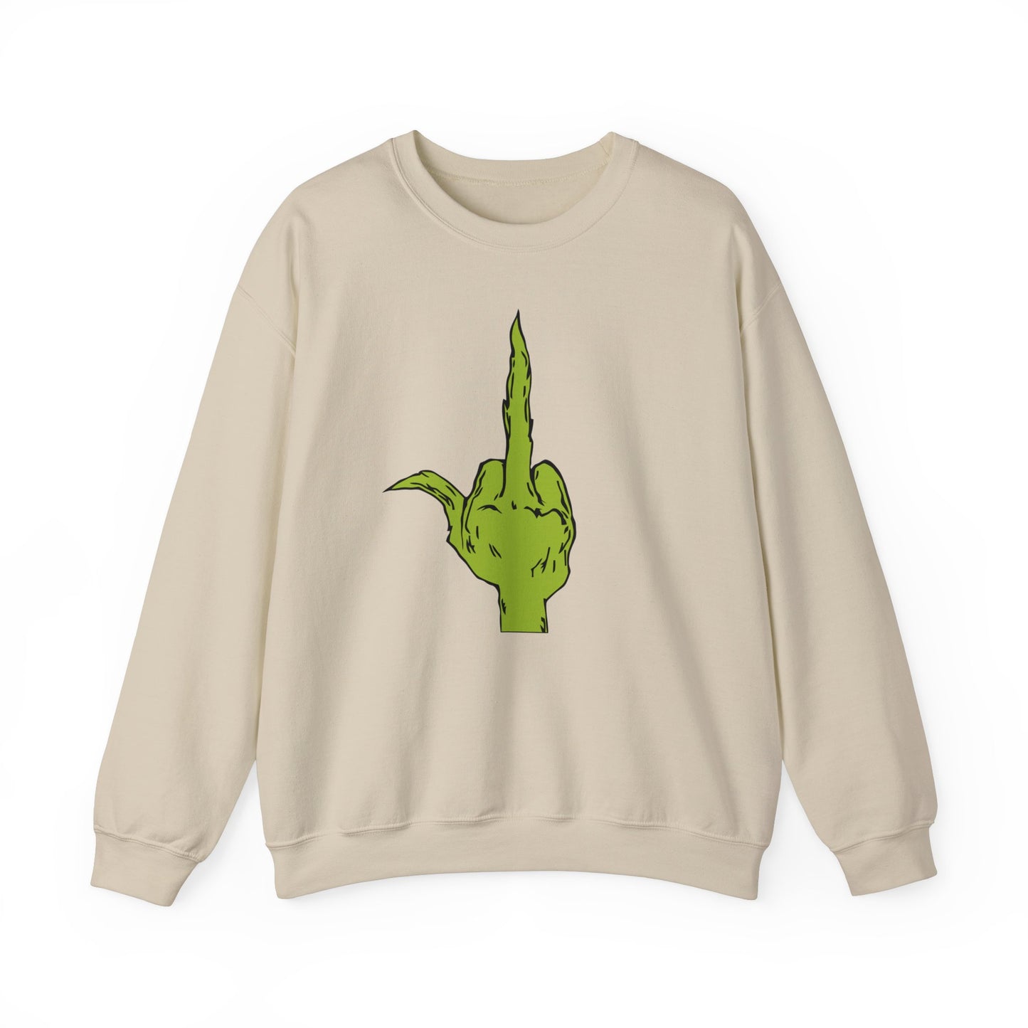 The Grinch Middle Finger!  Unisex Heavy Blend™ Crewneck Sweatshirt