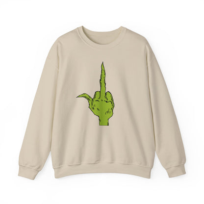 The Grinch Middle Finger!  Unisex Heavy Blend™ Crewneck Sweatshirt