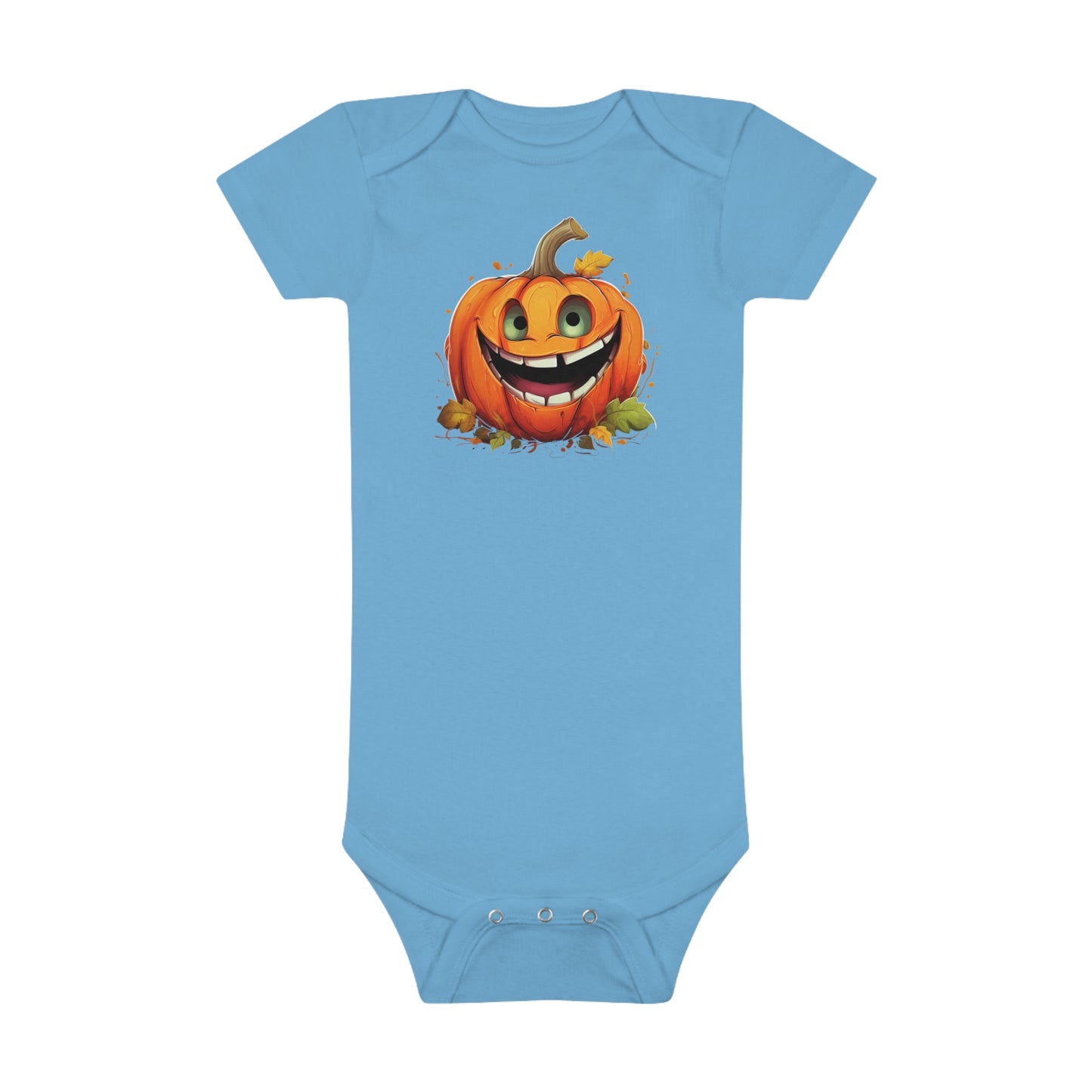 Halloween Pumpkin Baby Short Sleeve Onesie®