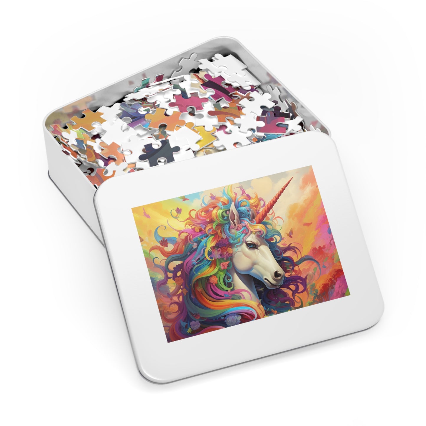 Colorful Unicorn  Jigsaw Puzzle (30, 110, 252, 500,1000-Piece)