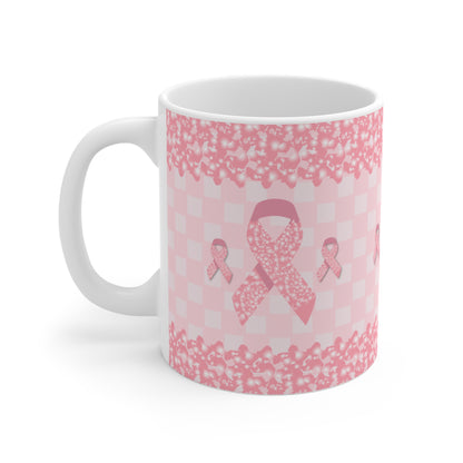 Breast Cancer Awareness Pink Ribbon Ceramic Mugs (11oz\15oz\20oz)