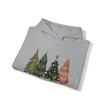 Classic Christmas Tree Hooded Sweatshirt Christmas Hoodie