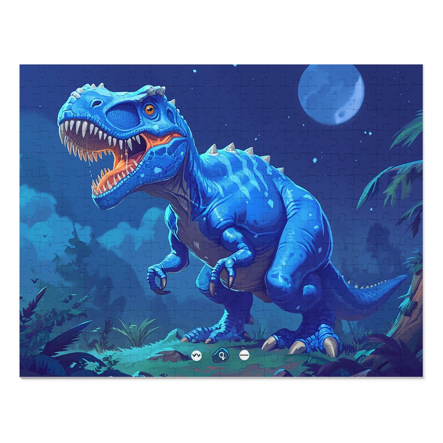 Blue Dinosaur  Jigsaw Puzzle (30, 110, 252, 500,1000-Piece)