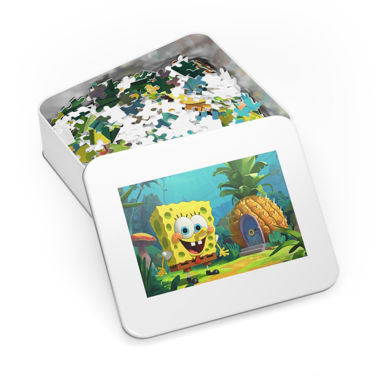 Who Lives in A Pineapple Under the sea? Jigsaw Puzzle (30, 110, 252, 500,1000-Piece)