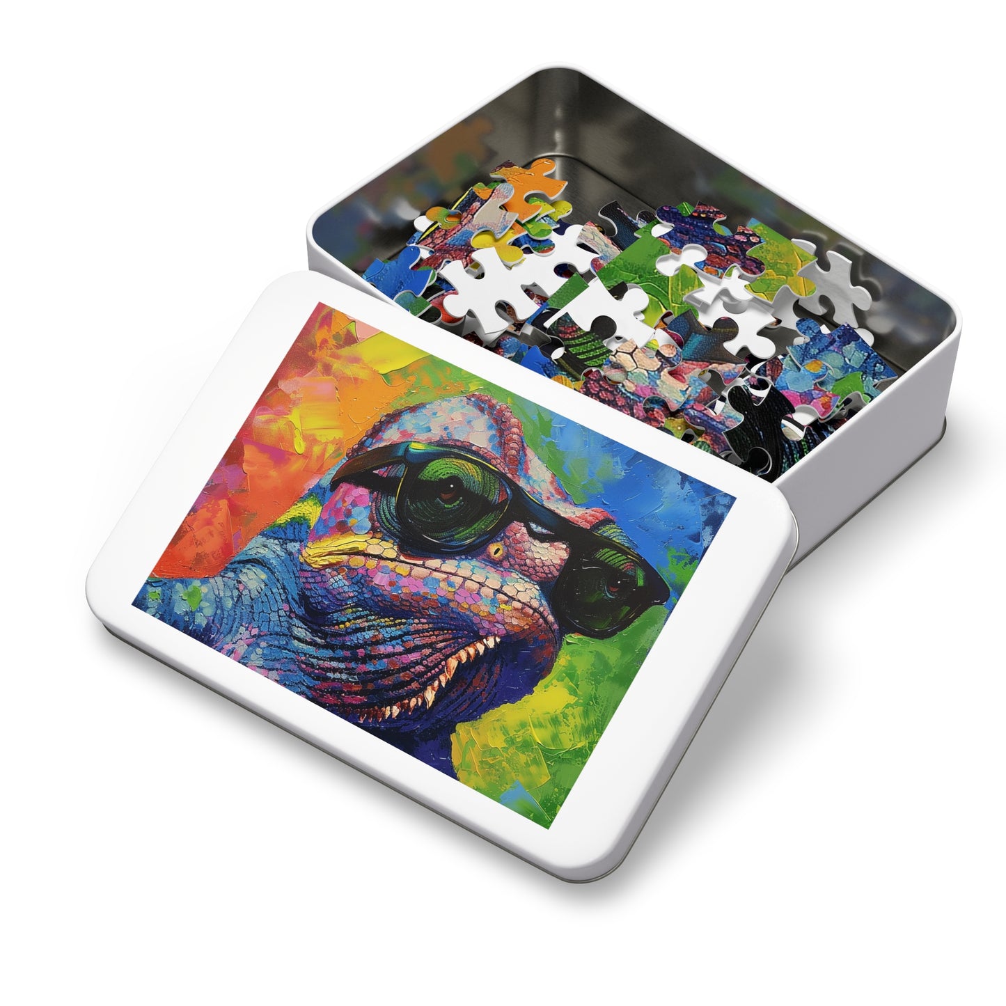 Cool Colorful Chameleon Jigsaw Puzzle (30, 110, 252, 500,1000-Piece)