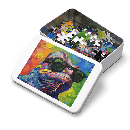 Cool Colorful Chameleon Jigsaw Puzzle (30, 110, 252, 500,1000-Piece)