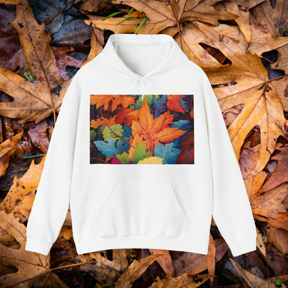 Colorful Fall Leaves Unisex Heavy Blend™ Hooded Sweatshirt