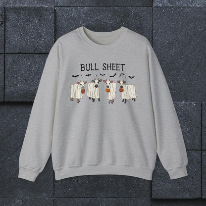 Bull Sheet Cow Sweatshirt, Halloween Shirt,  Heavy Blend™ Crewneck Sweatshirt