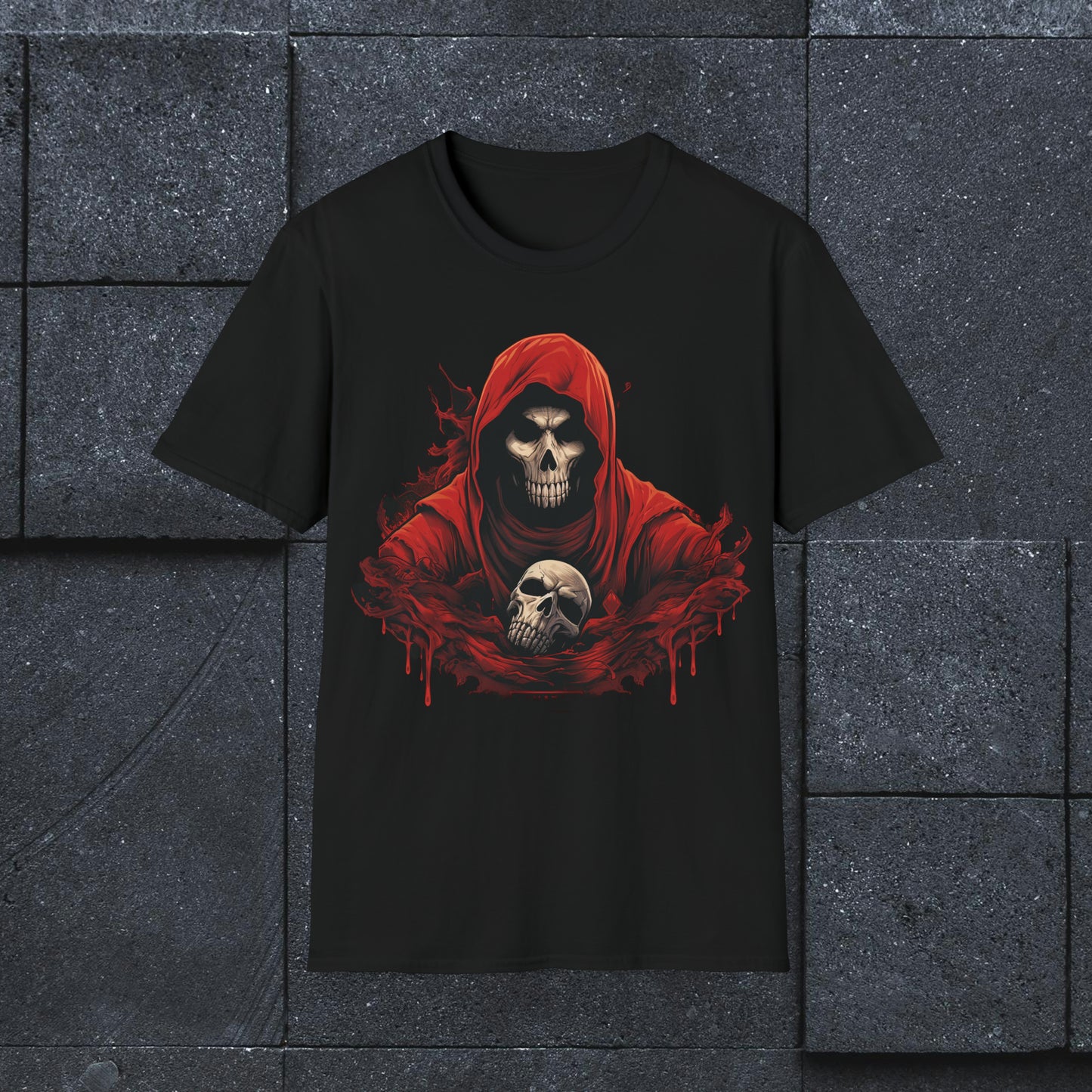 Evil Skeleton Unisex Softstyle T-Shirt