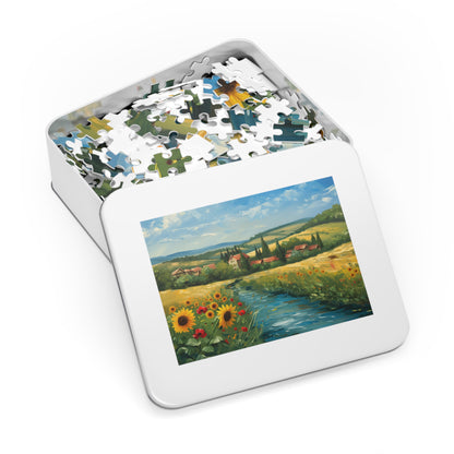 Oil Painting of a Beautiful Countryside  Jigsaw Puzzle (30, 110, 252, 500,1000-Piece)