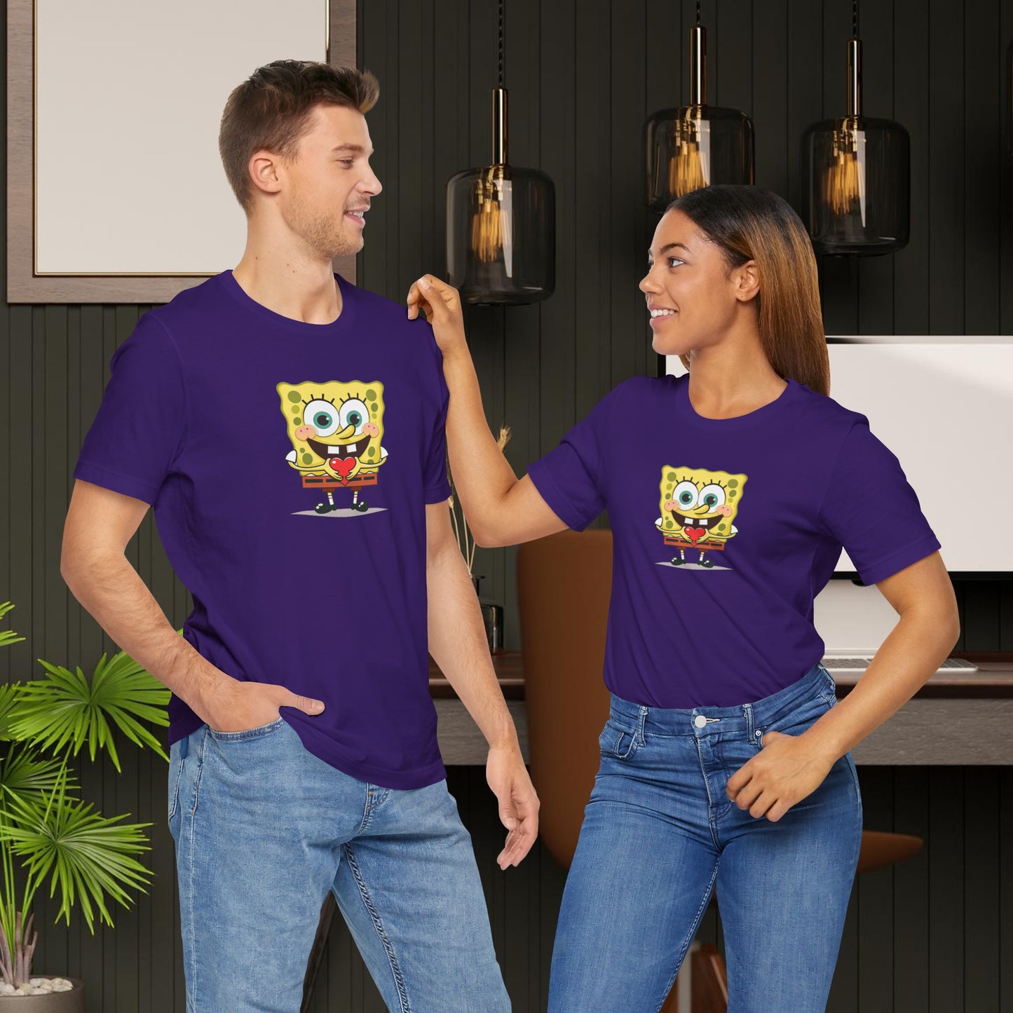 SpongeBob Love  Unisex Jersey Short Sleeve Tee