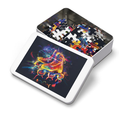 Psychedelic Rollerblades Jigsaw Puzzle (30, 110, 252, 500,1000-Piece)