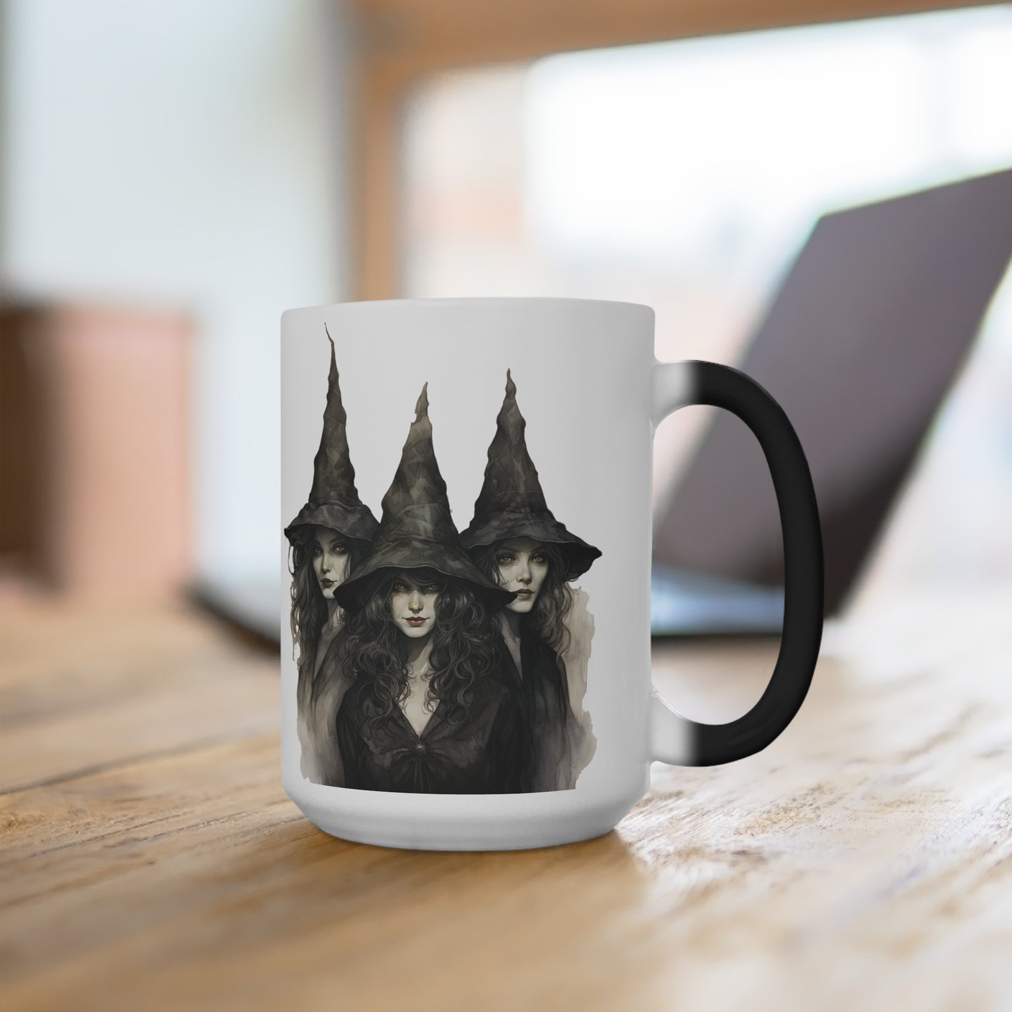 Classic Witch Picture, Halloween Mug, Color Changing Mug