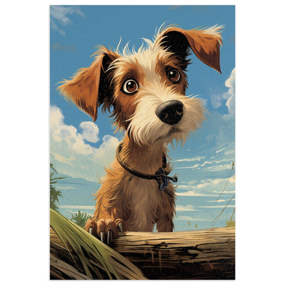 Cute Dog Looking For Home Jigsaw Puzzle (30, 110, 252, 500,1000-Piece)