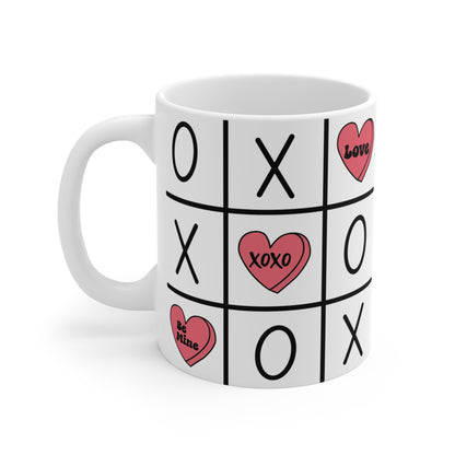 Valentine's Tic Tac Toe  Ceramic Mugs (11oz\15oz\20oz)