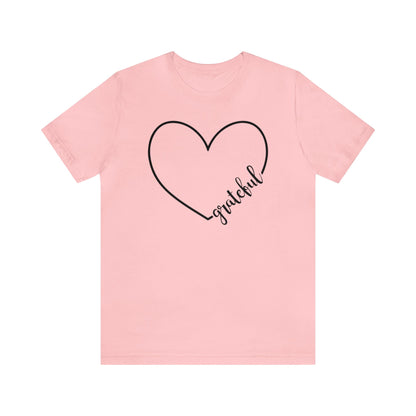 Grateful Heart  Unisex Jersey Short Sleeve Tee