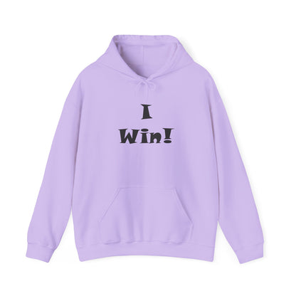 I Win! Unisex Heavy Blend™ Hooded Sweatshirt - Motivational Hoodie for Celebrations