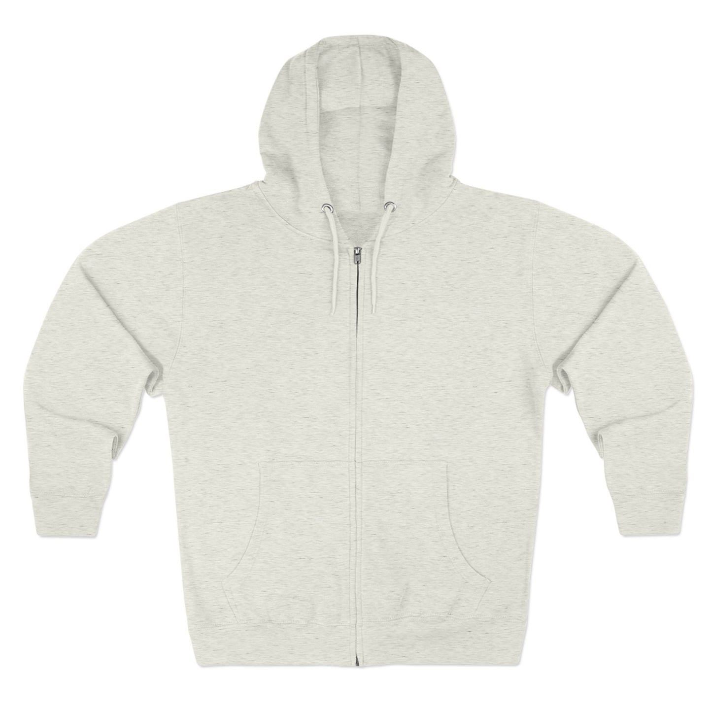 Scary Skull Back Printed Premium Full Zip Hoodie